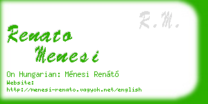 renato menesi business card